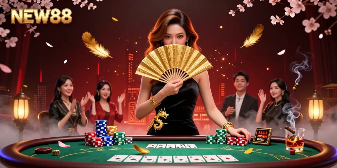 Engage in thrilling poker action at NEW88 with mesmerizing visuals and captivating gameplay.