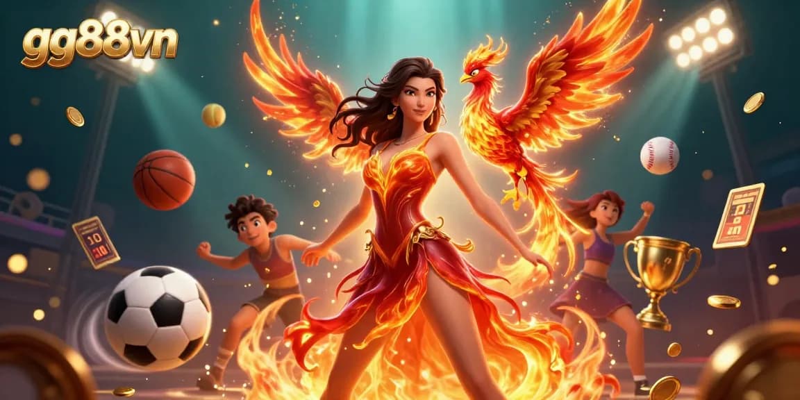 Engage with the thrilling gaming experience of gg88vn featuring vibrant casino elements and an energetic design.