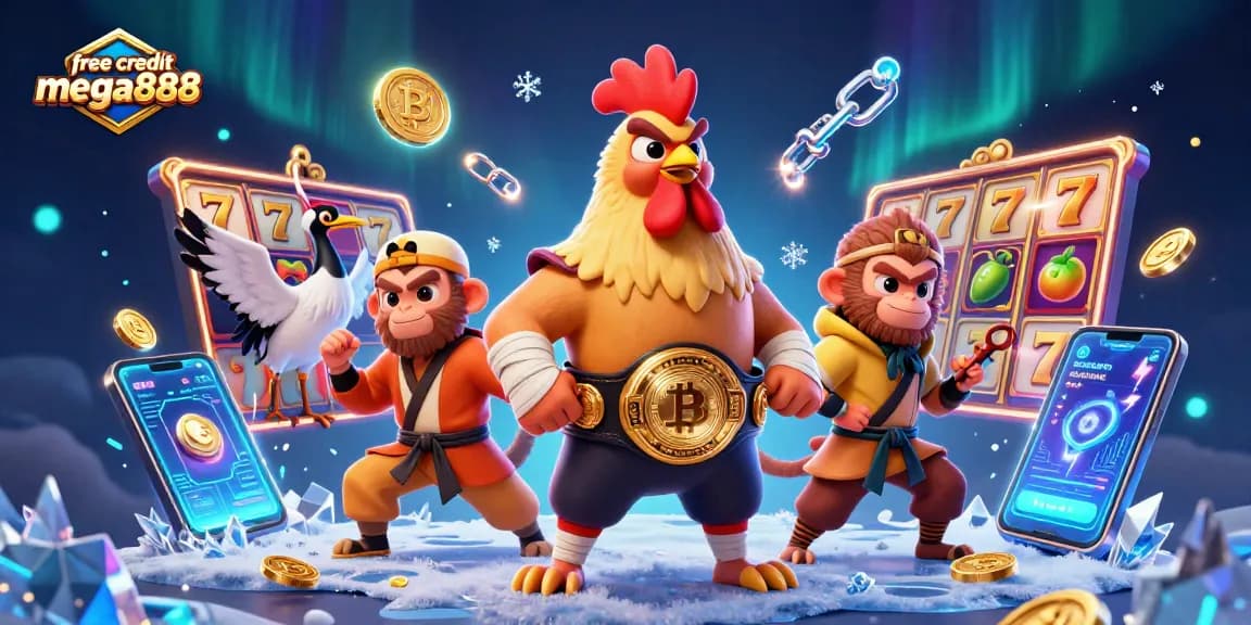 Maximize winnings with free credit mega888 using vibrant slot reels and engaging characters.