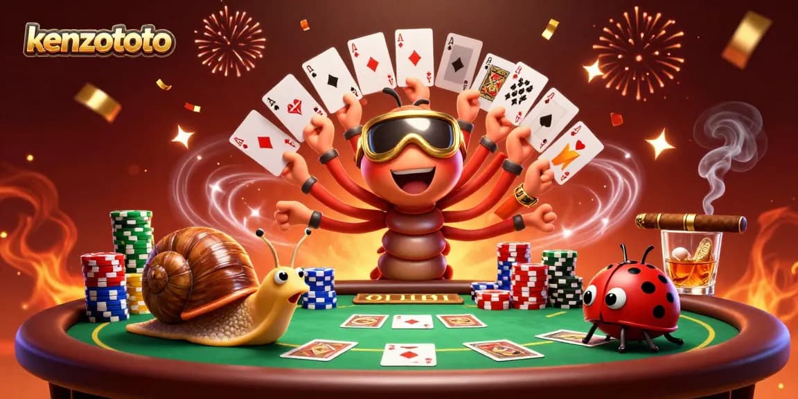 Engage in Kenzototo’s vibrant gaming scene with a 3D cartoon dealer and high-rolling players.
