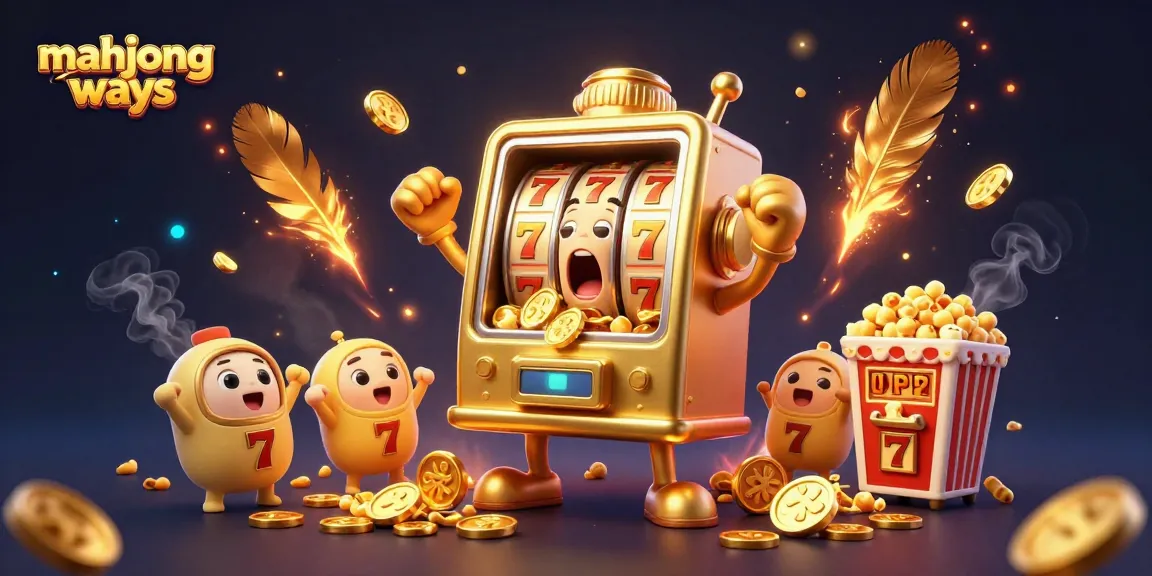 Experience the excitement of mahjong ways with animated slot machines celebrating a jackpot!