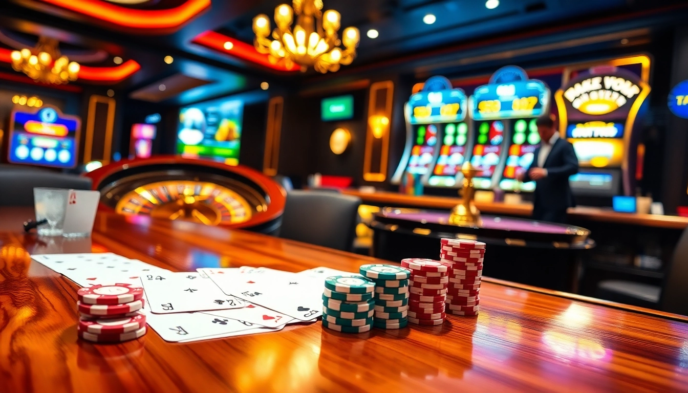 Experience the thrilling casino atmosphere with ta88 poker chips and roulette.