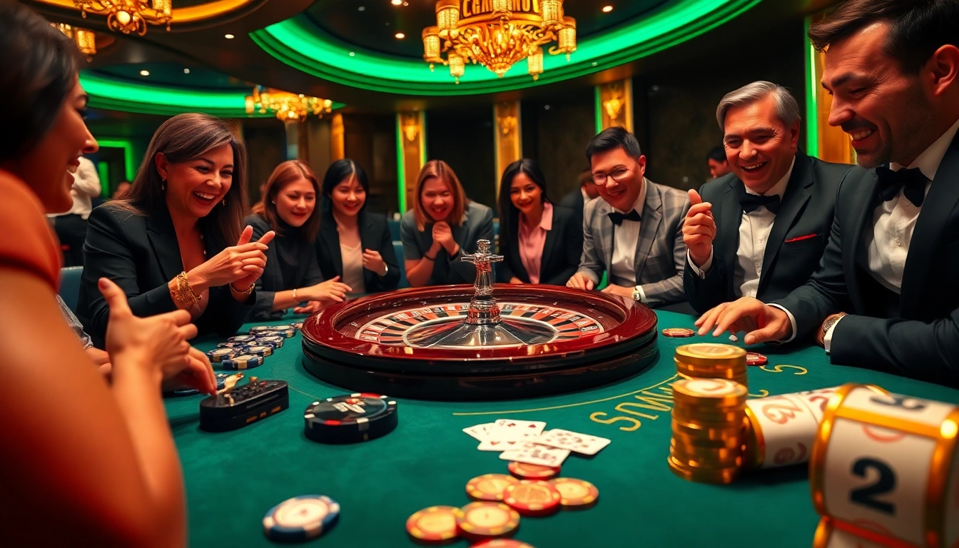 Experience the thrill of winning at xx88 with poker tables and vibrant casino elements.