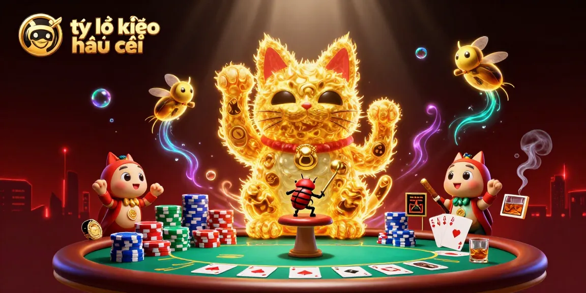 Experience the excitement of tỷ lệ kèo nhà cái with a vibrant 3D casino scene full of action.