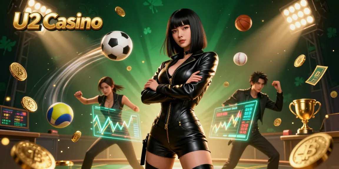 Experience the thrill of U2 Casino with vibrant sports action and dynamic gaming elements.