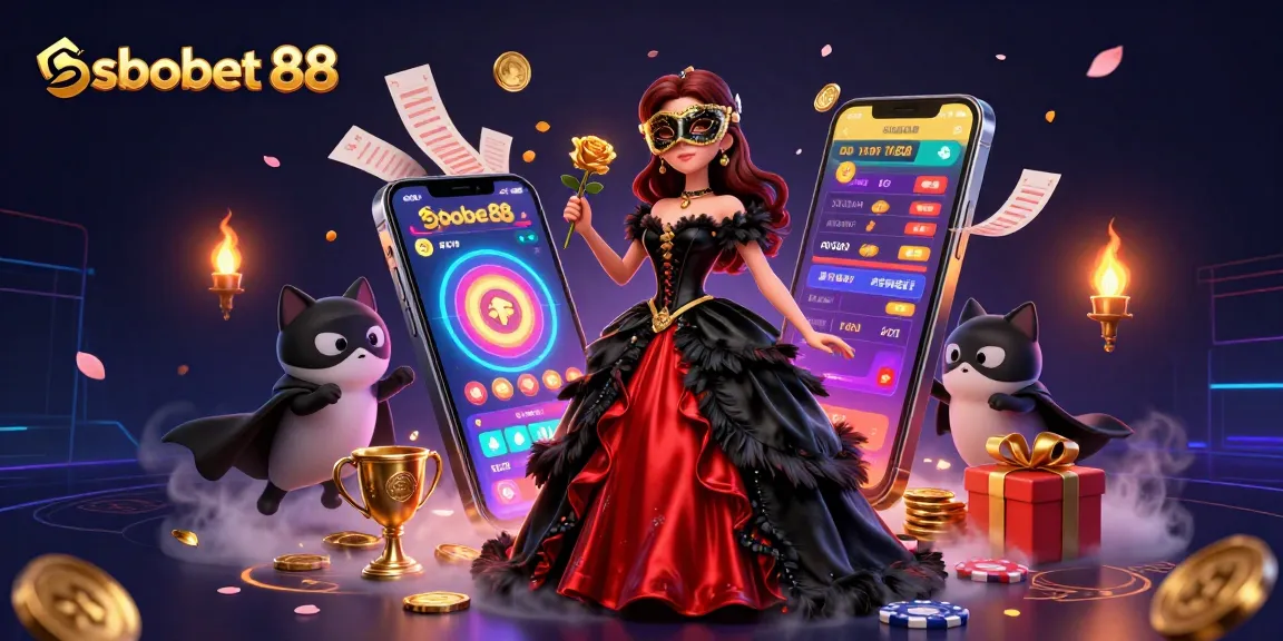 Savor sbobet 88 betting excitement with stunning characters surrounded by dynamic sports betting elements and rewards.