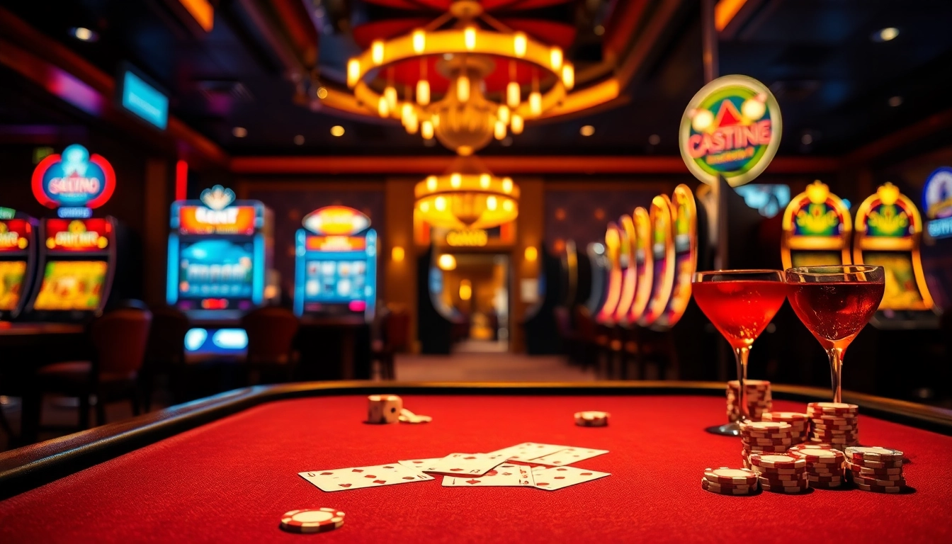 Experience thrilling gameplay at top casinos with vibrant tables, exciting chips, and electric atmosphere.