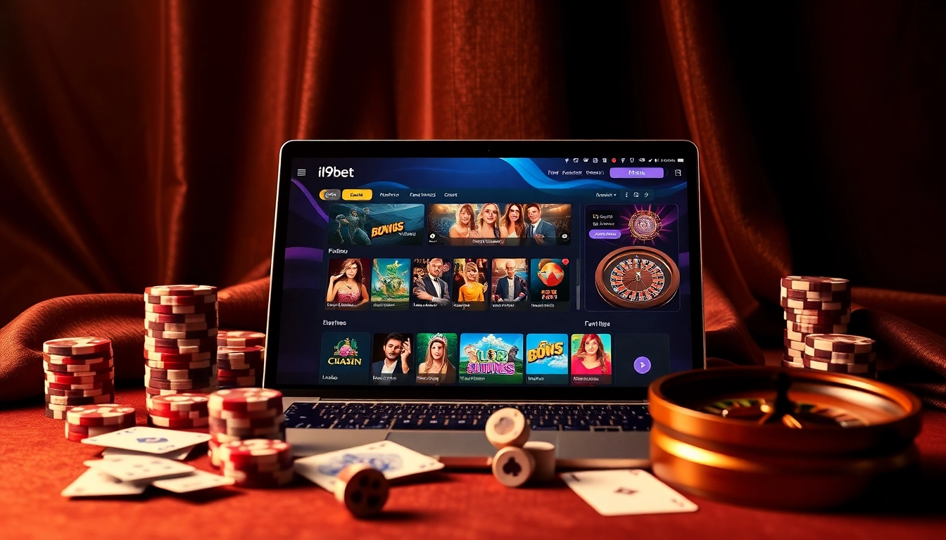 Engaging online gambling scene featuring i9bet with dynamic betting options and casino elements.