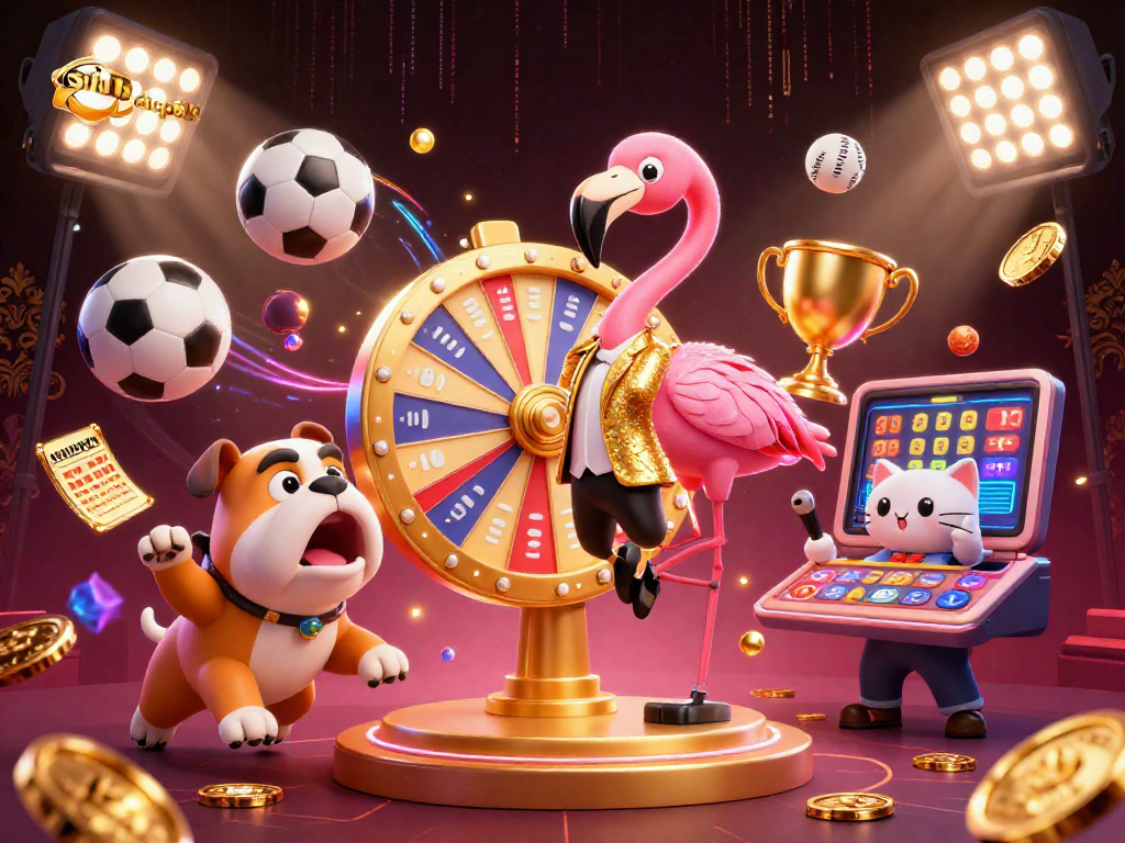 Engage in thrilling betting experiences with situs depo 5k in this vibrant 3D casino scene.