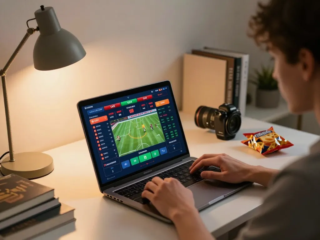Dynamic action of a user betting on nhà cái kuwin online platform, showcasing live odds and user-friendly interface.