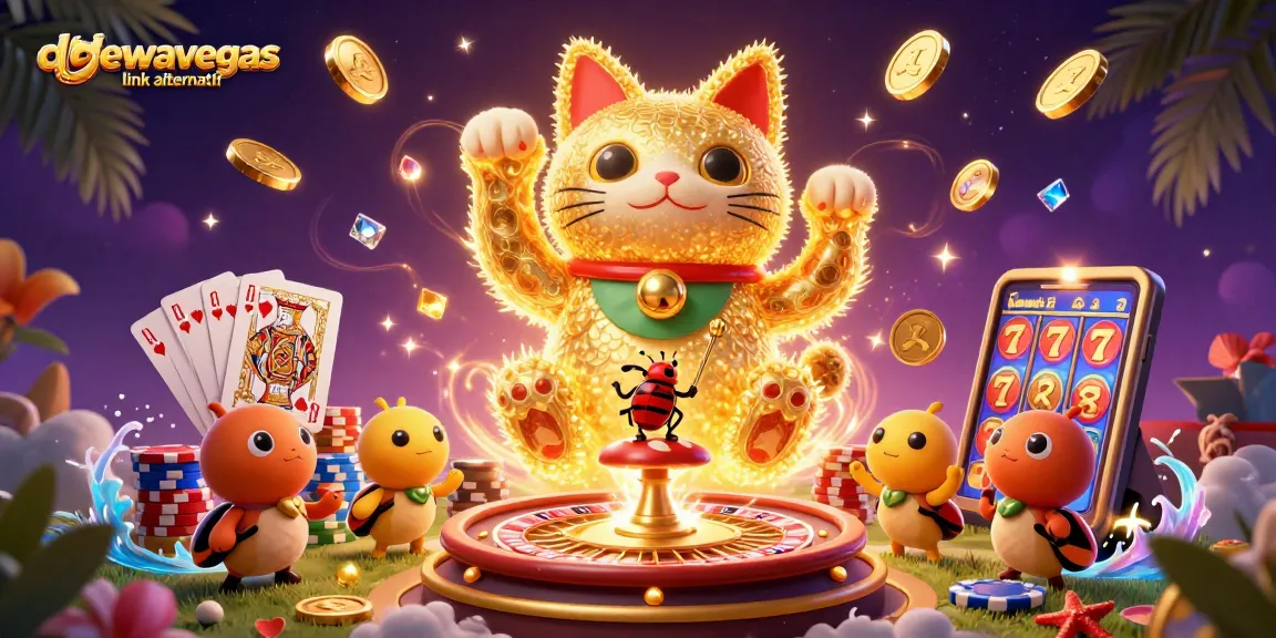 Experience the excitement of baccarat at dewavegas link alternatif with the lucky cat and casino symbols