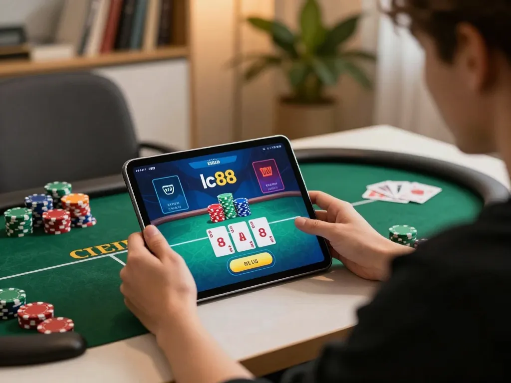 Engage with the app lc88 for an immersive online poker experience at home