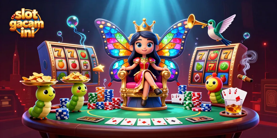 Engage with slot gacor malam ini through this dazzling 3D illustration featuring vibrant casino elements