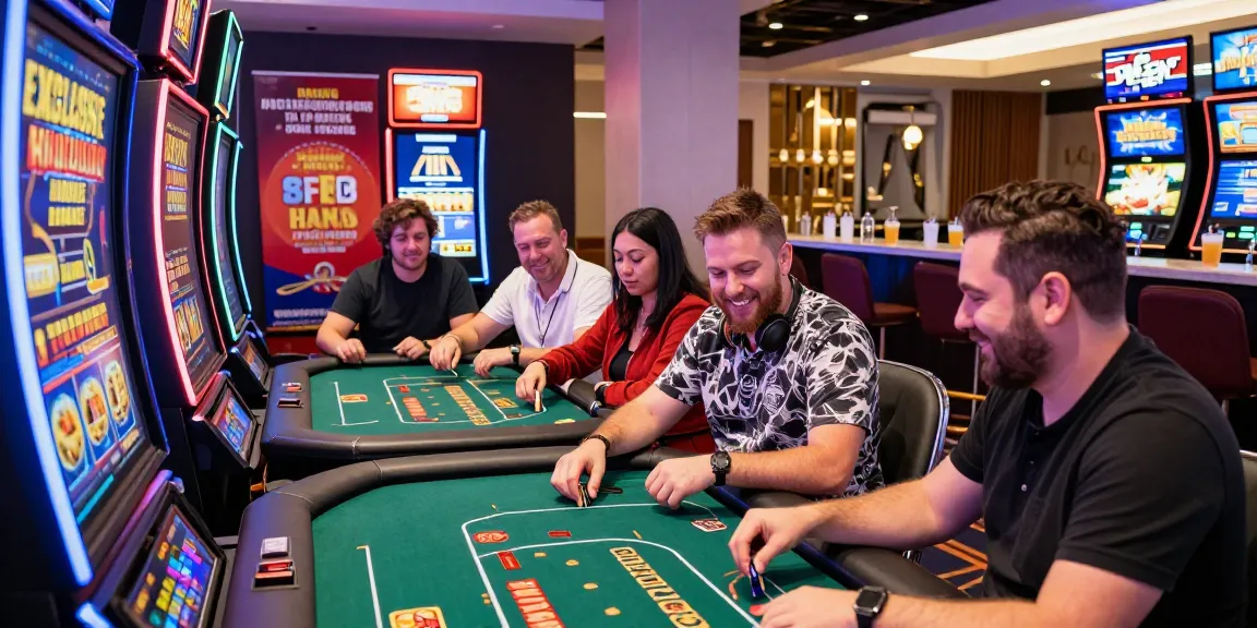 Players in a vibrant online casino environment engaging with games while using online casinos that accept credit cards for deposits, showcasing excitement and rewards.