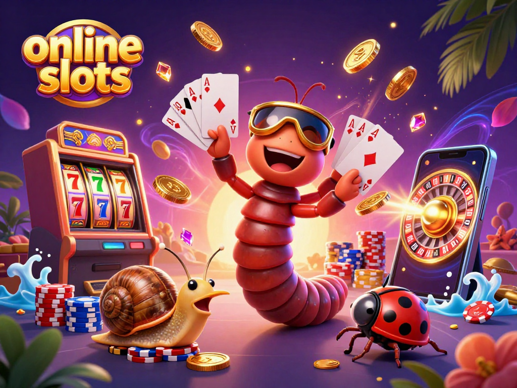 Engage with online slots featuring vivid characters and dynamic casino elements.