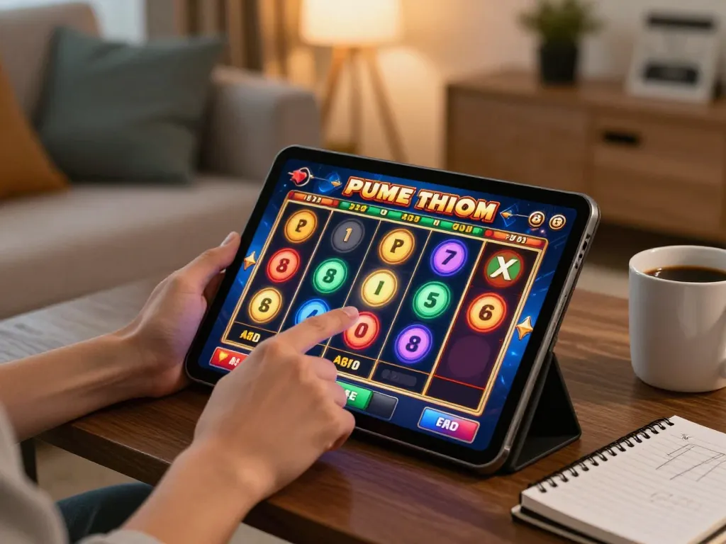 Pemain menikmati kredit percuma rm100 tiada deposit pada permainan slot dalam suasana permainan di rumah yang selesa.