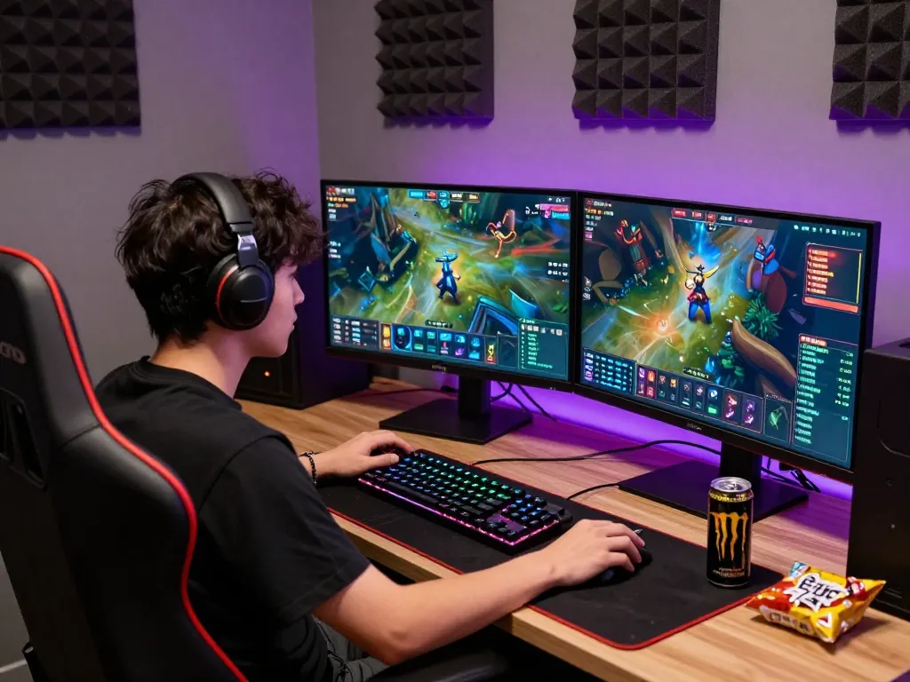 Intense gamer engaging in Dota 2 betting action at GGLBet Singapore, showcasing live odds and matches for an immersive experience.