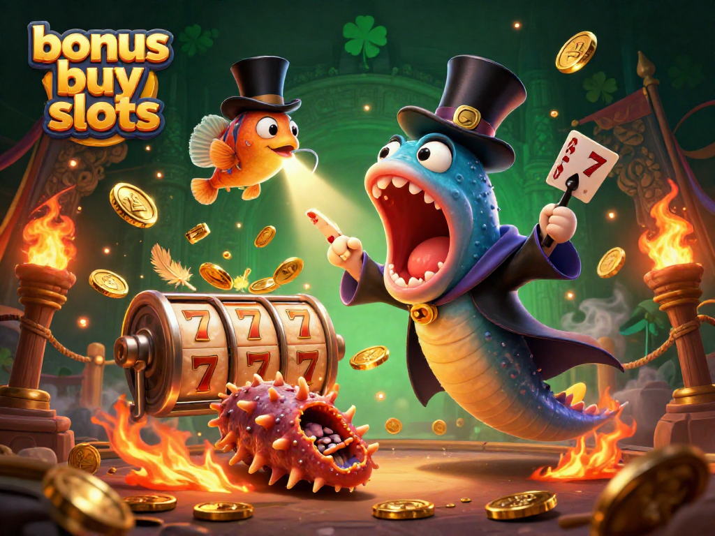 Experience exciting bonus buy slots with vibrant 3D characters and dynamic casino elements.