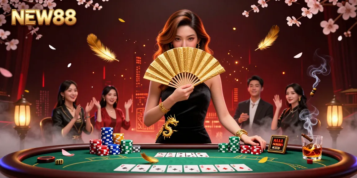 Engage in thrilling poker action at NEW88 with mesmerizing visuals and captivating gameplay.