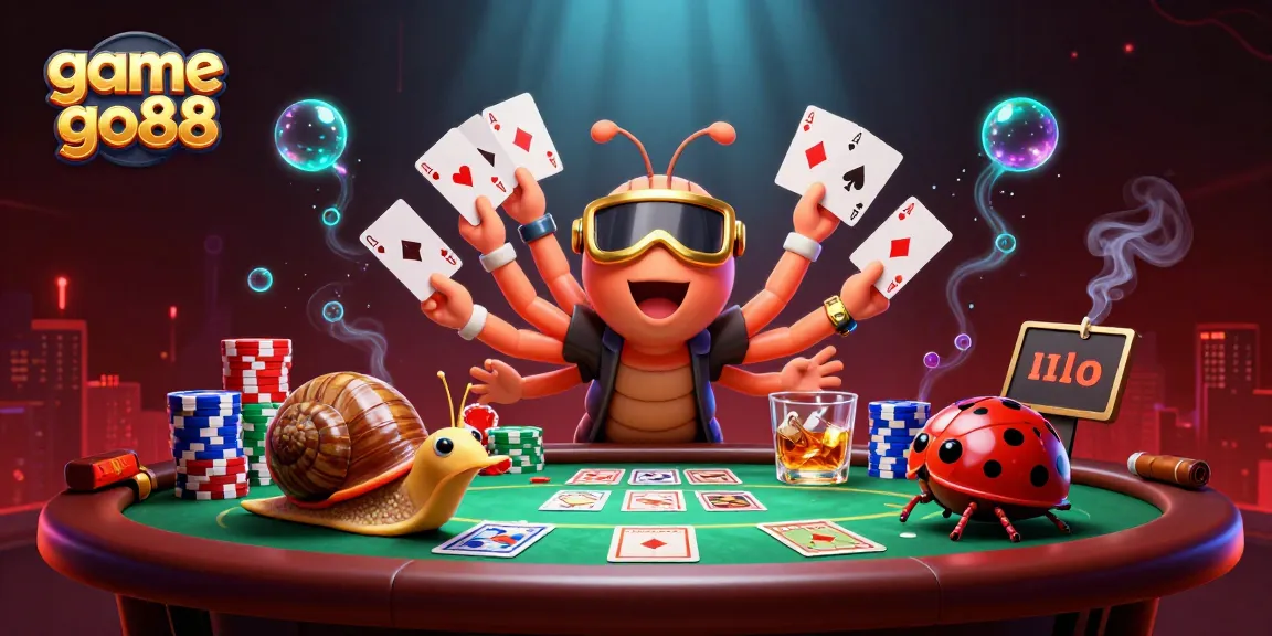 Engage with game go88 in this vibrant casino scene filled with unique characters and dynamic elements.