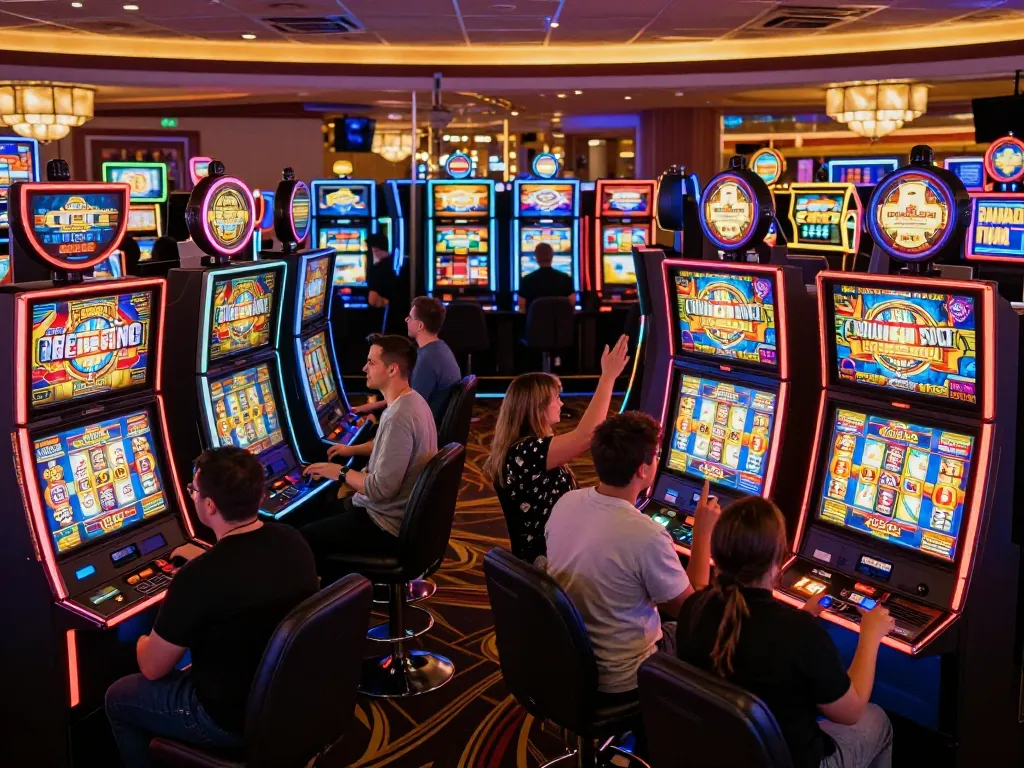 Experience the thrill of spinning slots at Tonys Italian Cuisine casino, with vibrant reels and dynamic gameplay.