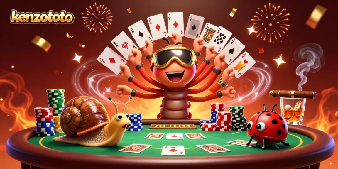 Engage in Kenzototo’s vibrant gaming scene with a 3D cartoon dealer and high-rolling players.