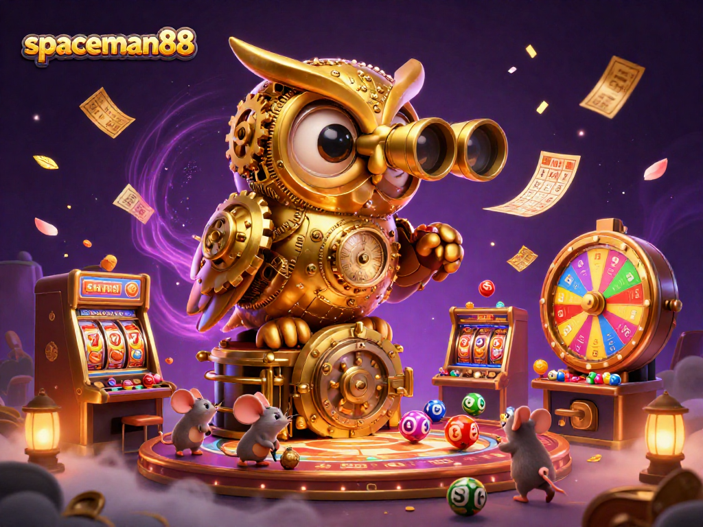 spaceman88 spins the reels with vibrant, dynamic casino scenes filled with excitement