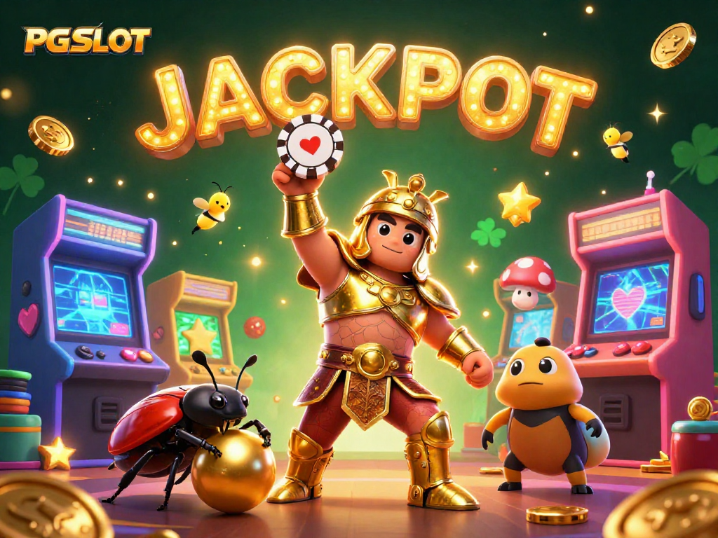 PG SLOT หมุนวงล้อสล็อตและประสบการณ์ชนะด้วย Beetle Gladiator และเพื่อนของเขา