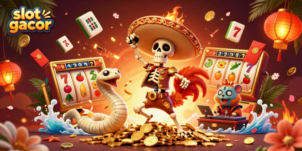 Menangkan jackpot di slot gacor dengan karakter kasino yang ramai dan elemen permainan yang menarik.