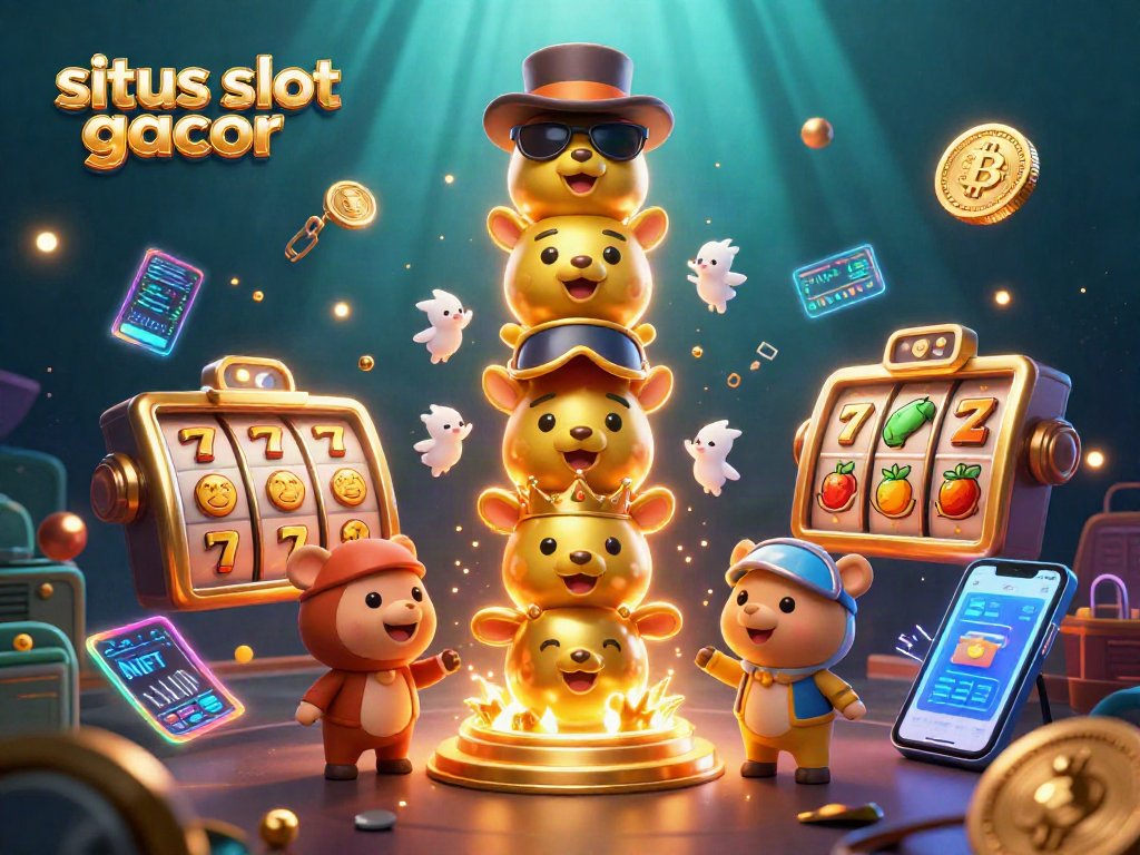 Engage with the vibrant situs slot gacor scene rich in detail and energy, showcasing exciting slot game elements.