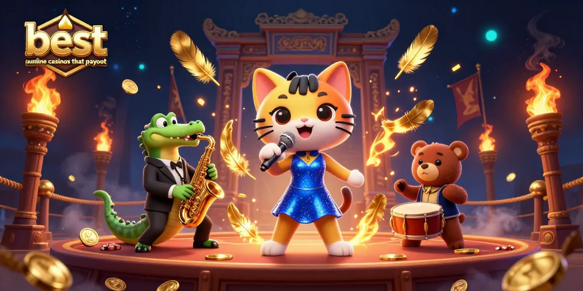 Experience the excitement of the best au online casinos that payout with vibrant characters and rich casino elements.