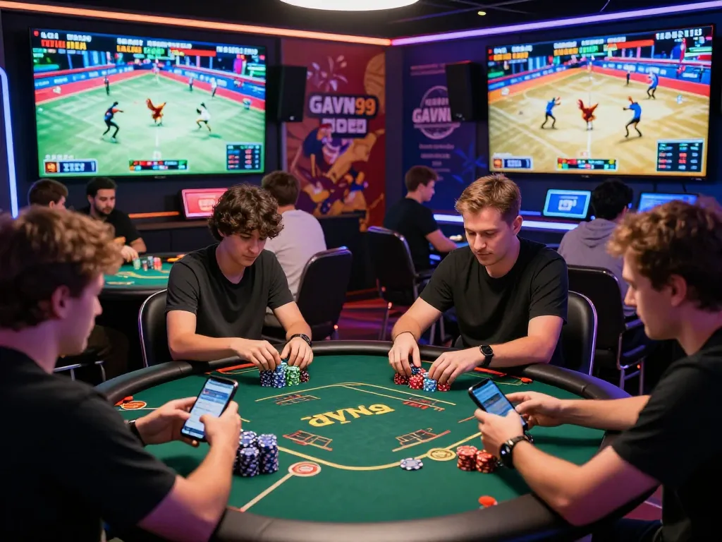 Experience exciting online gaming at GAVN99 with vibrant casino activities and interactive chicken fights.