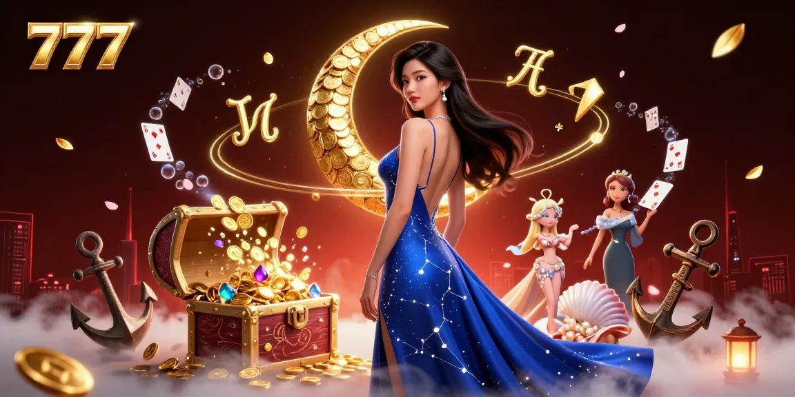 Experience the thrill of 777 slots with dazzling treasures and captivating casino elements.