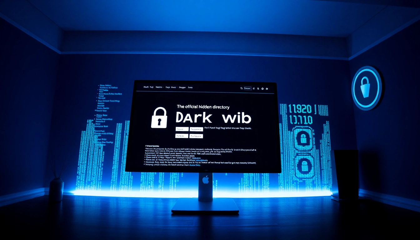 Access the official hidden wiki securely with dark web imagery showcasing technology and privacy elements.