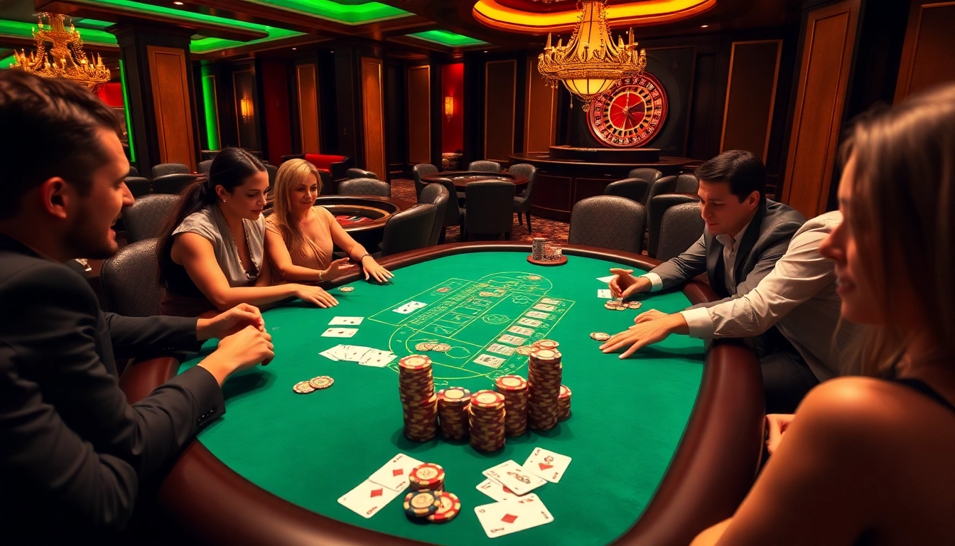 Experience Nc88 with a dynamic poker game scene, showcasing action-packed gameplay and vibrant casino elements.