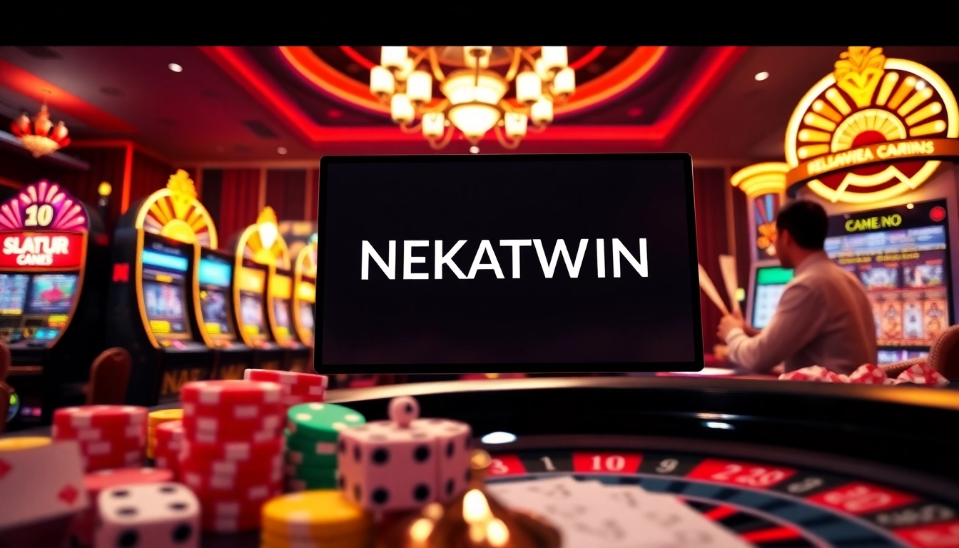 Experience the thrill of NEKATWIN with vibrant slot machines and exciting gameplay.