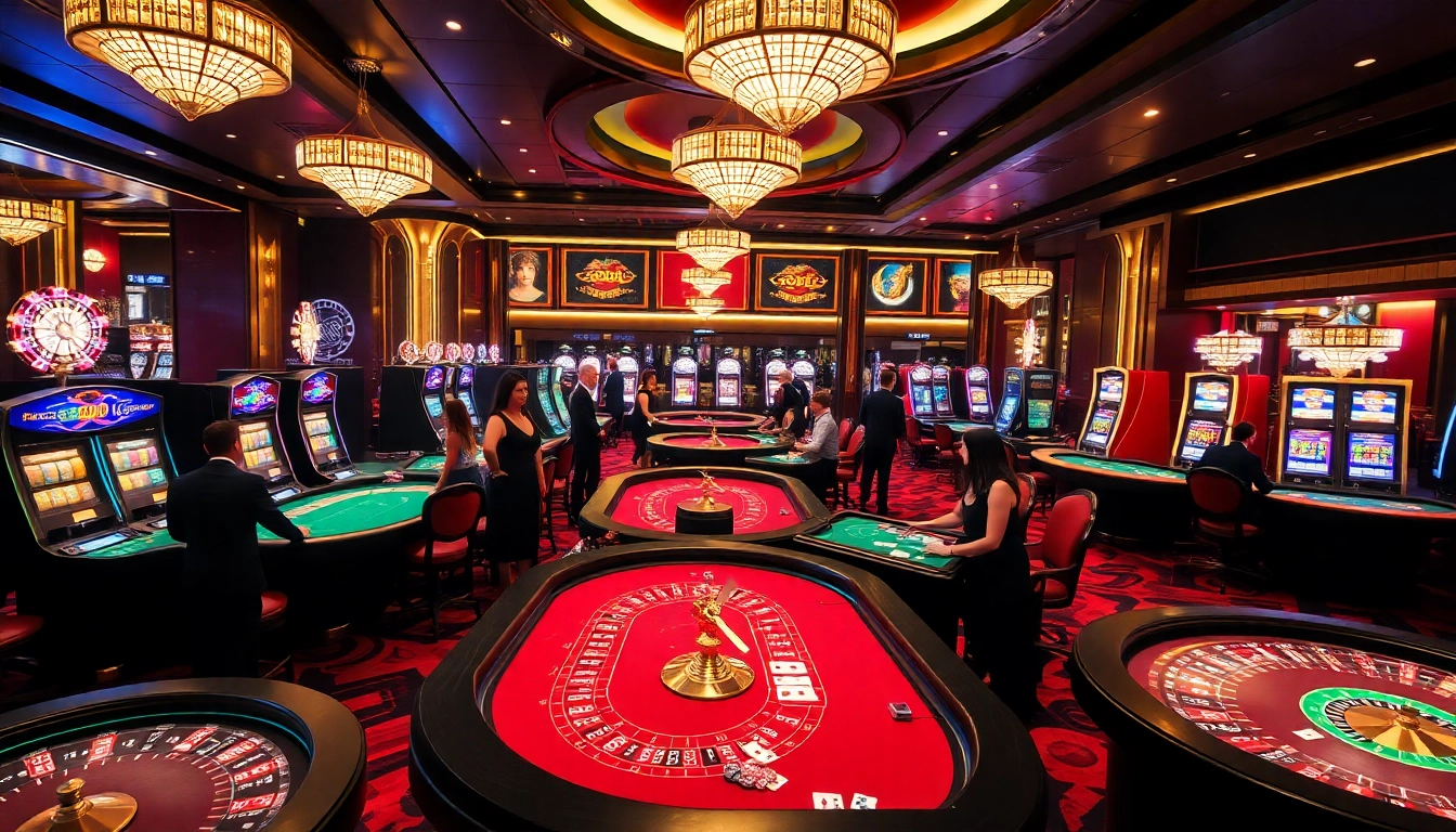 Experience the excitement of SODO Casino with players engaging in thrilling table games.