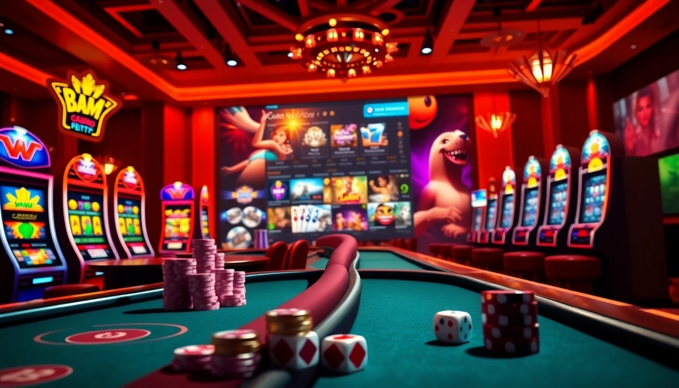 Experience the thrill of winning at MK8, featuring vibrant casino tables and exciting online gaming elements.