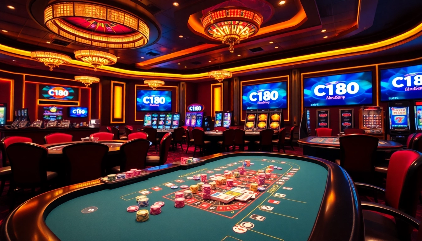 C168 players enjoying a thrilling casino experience at a lively gaming table with chips and cards.