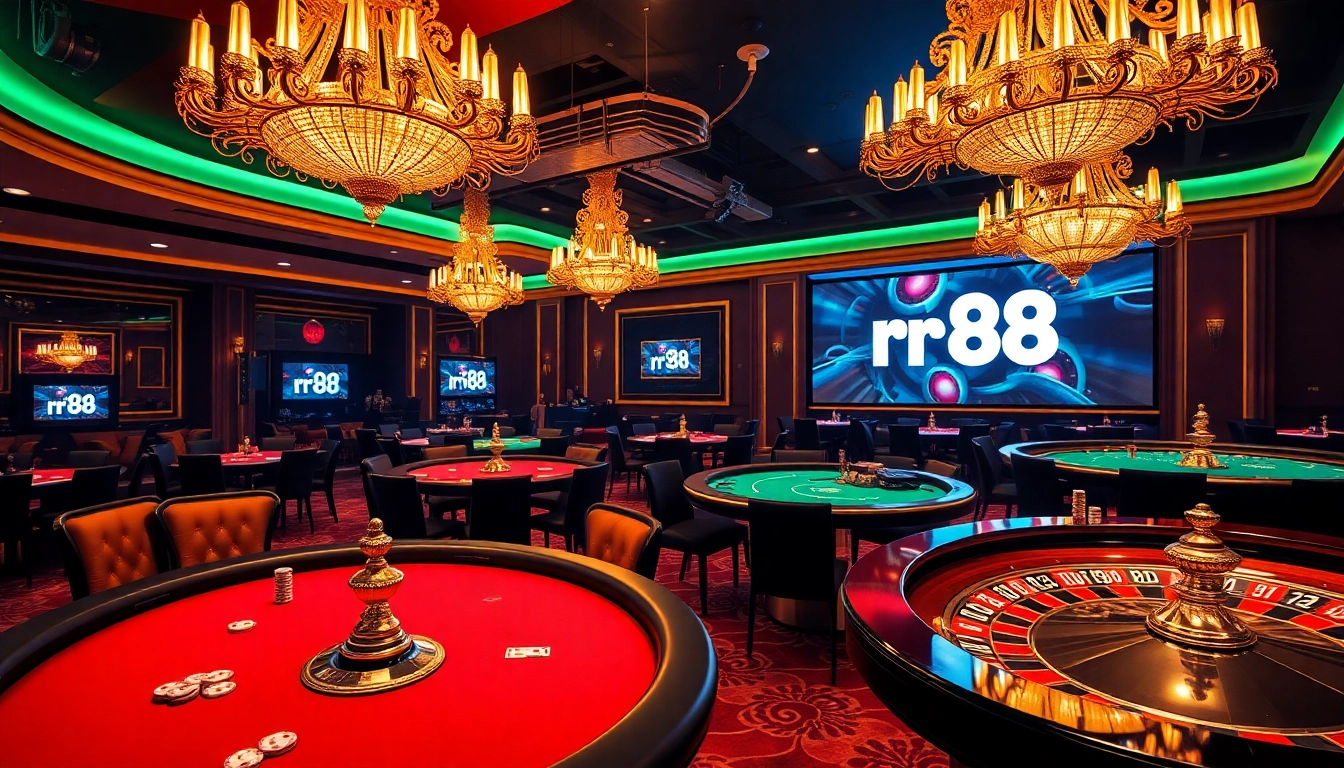 Play exciting poker and roulette at rr 88, the luxurious online casino destination.