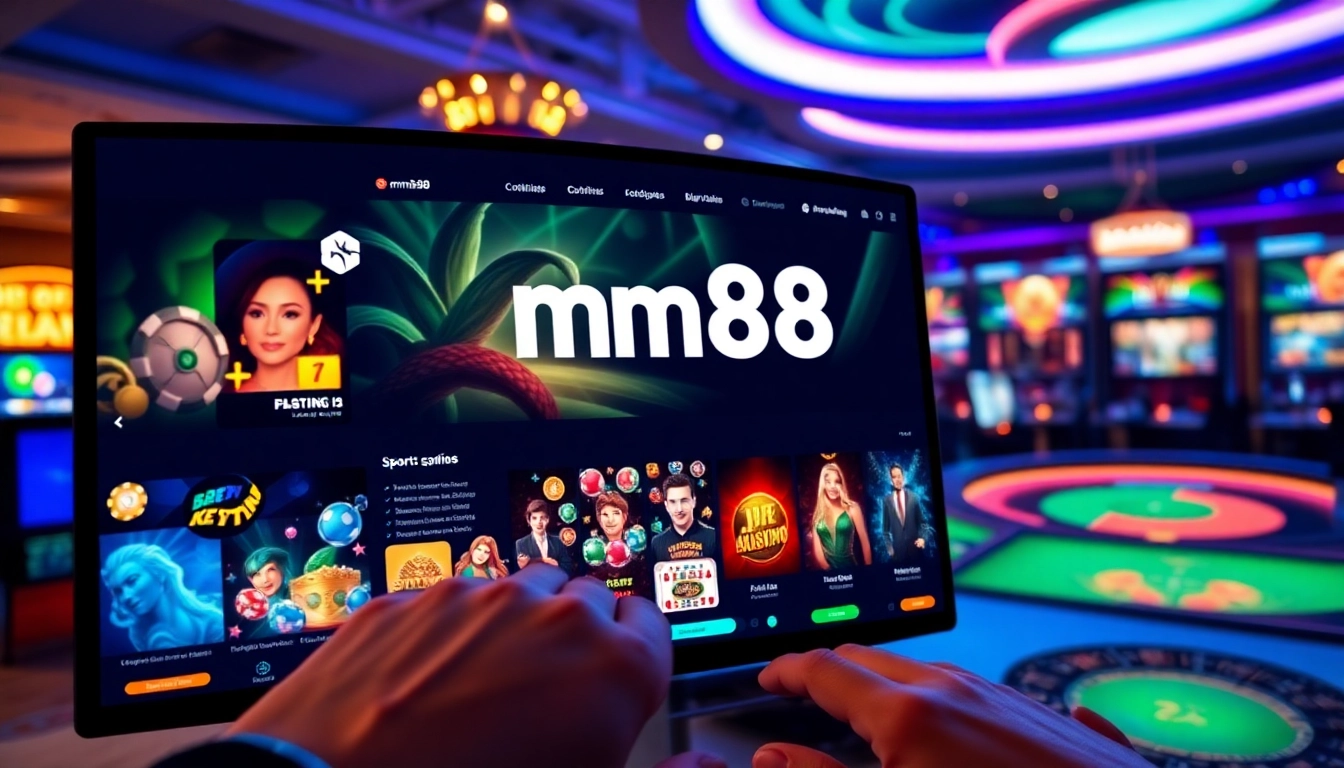 Experience the thrilling world of mm88 online gaming with vibrant casino visuals and user-friendly interfaces.