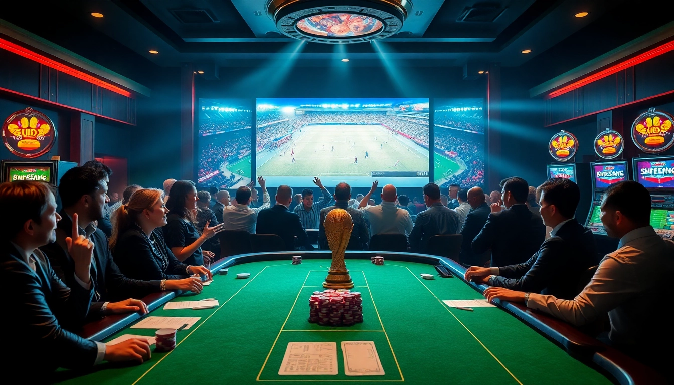 Experience the thrill of Judi Piala Dunia betting in a luxurious casino environment, where excitement reigns.
