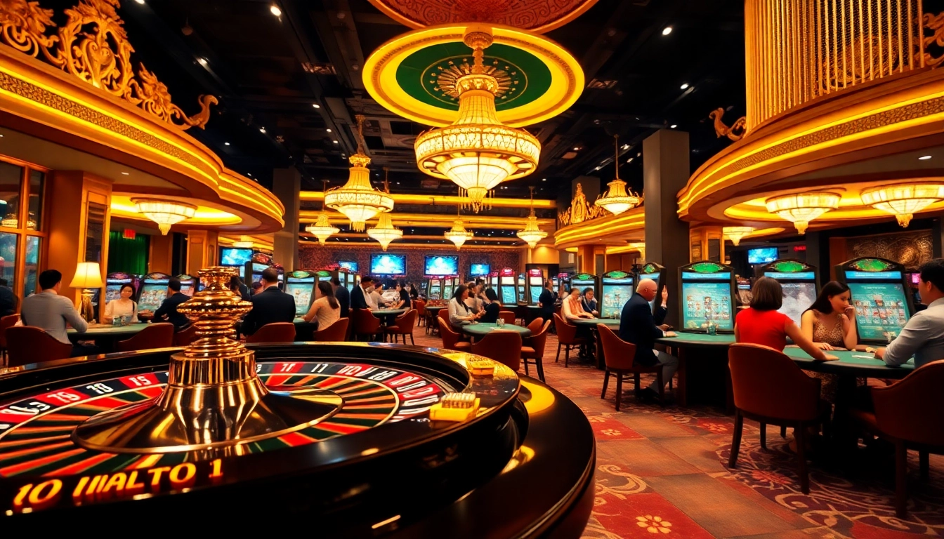 Experience the vibrant atmosphere of a Live Casino in Singapore with energetic players engaged in gaming.